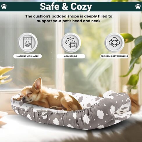 Pet Lounger- Pet Bed- Dog Bed for Ultimate Comfort- Washable Cover pet Couch-Perfect for Small and Medium pet Bed-Dog beds- Cat Bed-Portable for Indoor and Outdoor -Orthopedic Dog Bed in Saudi Arabia