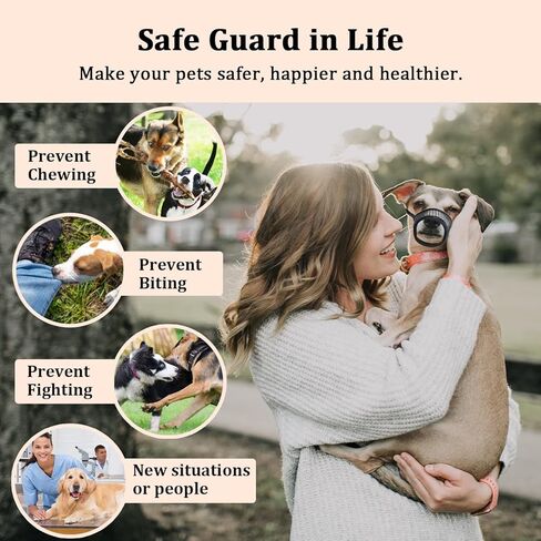 كمامة للكلاب من مايرزون، كمامات شبكية ناعمة للكلاب المتوسطة الكبيرة من لابرادور جولدن ريتريفر دوبيرمان، واقي فم الكلب قابل للتنفس لعض المضغ، يسمح بالشرب (تقليم أسود، XXL) in Kuwait