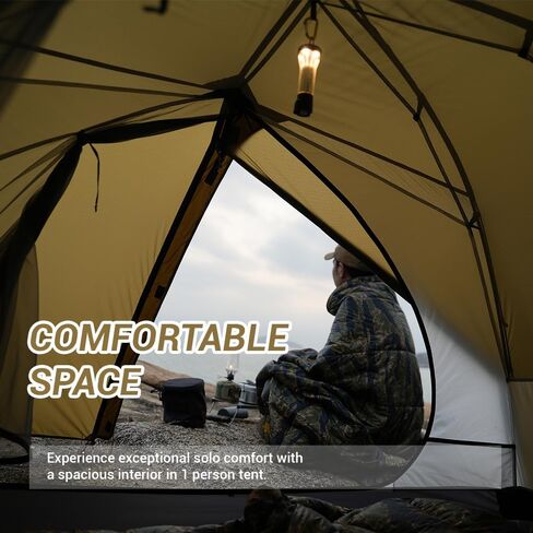 Scout Ultralight 1 Person Backpacking Tent 3 Season Waterproof for Hiking, Trekking, Camping, and Biking etc,. in Saudi Arabia