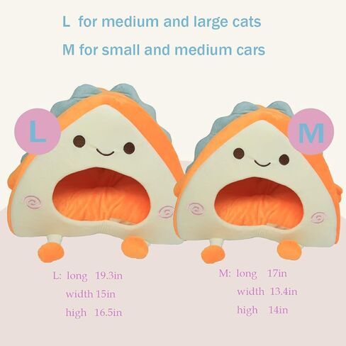 Cat Houses for Indoor Cats,Covered Cat Cave Beds & Furniture,Sandwich Removable Comfortable Cat Tent and Small Dog Tent,Cute Modern Cat Condo (M) in Saudi Arabia