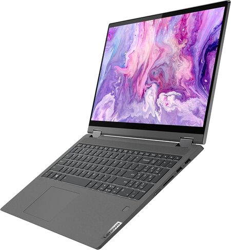 Lenovo IdeaPad Flex 5 15.6" 2-in-1 Touchscreen (AMD 8-Core Ryzen 7 5700U, 16GB RAM, 512GB PCIe SSD, Webcam, Active Stylus), FHD Convertible Laptop, Backlit, Fingerprint, Windows 11 Pro (Renewed) in Saudi Arabia
