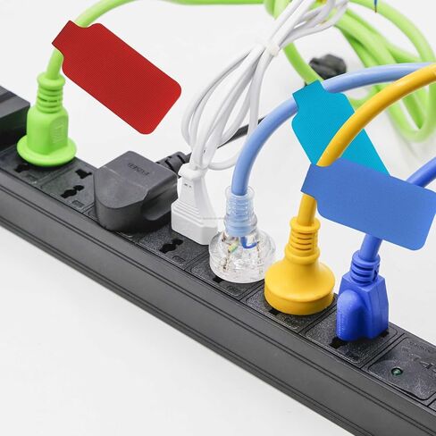 40PCS Computer Cable Labels 0.78" X 3.54", Cord Labels for Electronics & Writable Cord Identifiers for Charging Cords, Labels for Cords and Chargers & Wire Tags for Cable Organization Management in Saudi Arabia