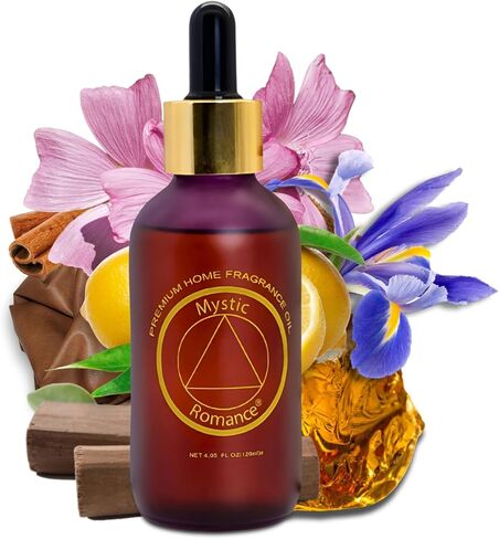 زيت عطري منزلي فاخر من ميستيك رومانس سانتال - لموزعات الزيوت العطرية ومصابيح زيت الموقد (50 مل، زجاج) in Kuwait