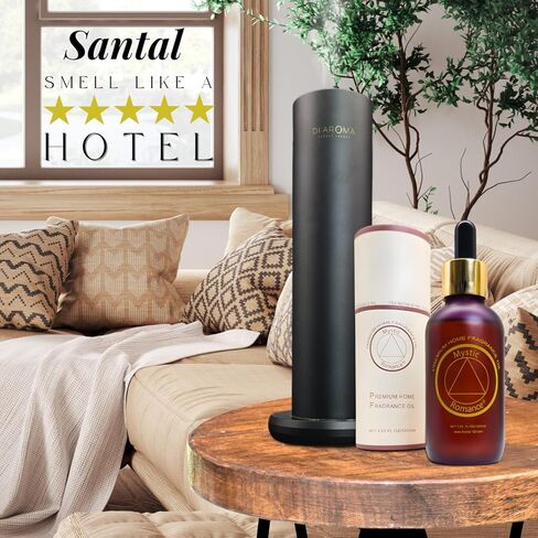 زيت عطري منزلي فاخر من ميستيك رومانس سانتال - لموزعات الزيوت العطرية ومصابيح زيت الموقد (50 مل، زجاج) in Kuwait