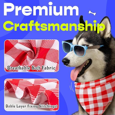 Nausikaa Dog Bandanas 4 Pack, Triangle Large Girl Dog Bandana, Durable Polyester Fabric Dog Scarf, Unique Design - Ink Flower C in Saudi Arabia