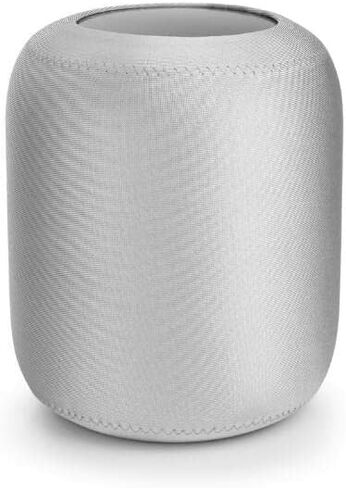 غطاء حماية لمكبر الصوت الذكي Apple HomePod 1/2، غطاء غبار، مقاوم للماء، مرن، تخزين (فضي) in Kuwait