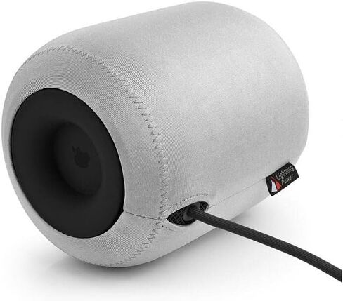 غطاء حماية لمكبر الصوت الذكي Apple HomePod 1/2، غطاء غبار، مقاوم للماء، مرن، تخزين (فضي) in Kuwait