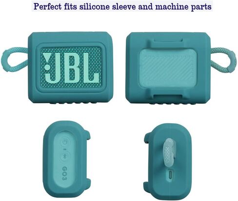 Hermitshell Silicone Carrying Case Replacement for JBL Go 3 / JBL Go 4 Portable Bluetooth Speaker (Lavender, Silicone Case) in Saudi Arabia