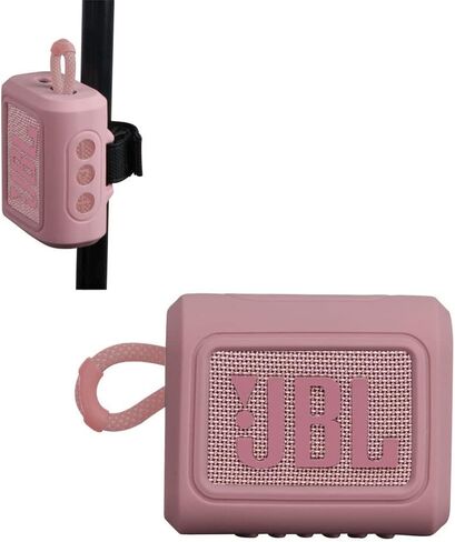 Hermitshell Silicone Carrying Case Replacement for JBL Go 3 / JBL Go 4 Portable Bluetooth Speaker (Lavender, Silicone Case) in Saudi Arabia