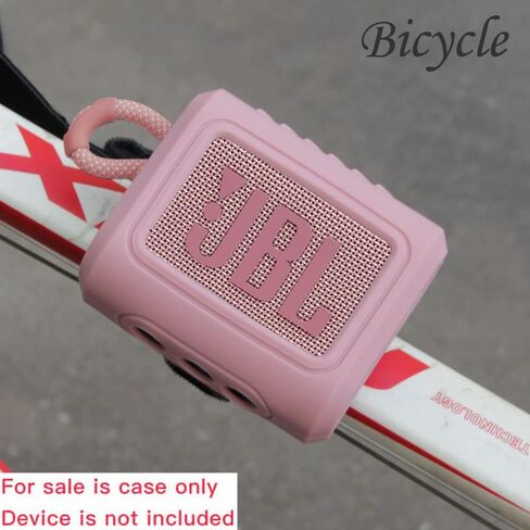 Hermitshell Silicone Carrying Case Replacement for JBL Go 3 / JBL Go 4 Portable Bluetooth Speaker (Lavender, Silicone Case) in Saudi Arabia