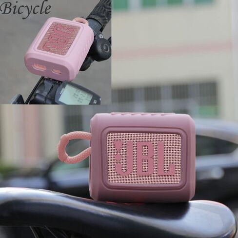 Hermitshell Silicone Carrying Case Replacement for JBL Go 3 / JBL Go 4 Portable Bluetooth Speaker (Lavender, Silicone Case) in Saudi Arabia