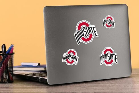 The Ohio State University Primary Logo 50ct Vinyl Large Deluxe Stickers Variety Pack - Laptop, Water Bottle, Scrapbooking, Tablet, Skateboard, Indoor/Outdoor in Kuwait