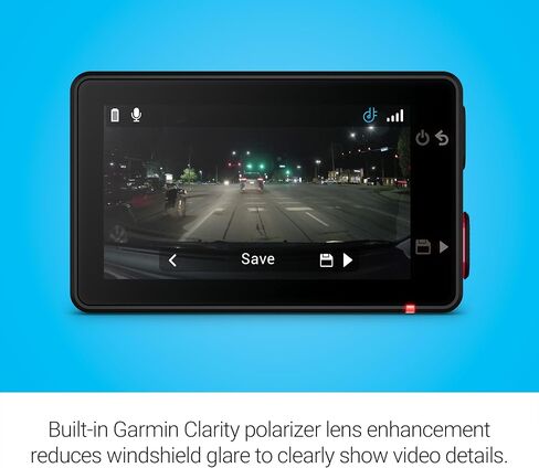 Garmin Dash Cam X110 Compact 1080p HD Camera | 140° FOV, Clarity Polarizer, Voice Control, GPS, 2.4" Display, Automatic Incident Detection Recording | Signature Series 64GB Micro SDXC Card in Saudi Arabia