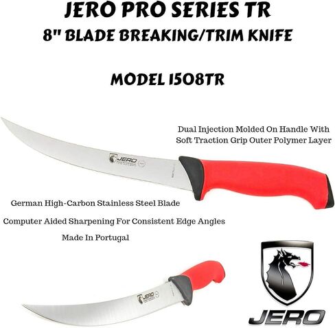 Jero 4 Piece P3 Butcher Meat Processing Set, Cimeter, Breaking, and Boning Knives - Includes Mundial Sharpening Steel in Saudi Arabia