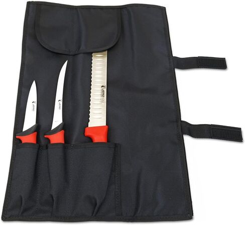 Jero 4 Piece P3 Butcher Meat Processing Set, Cimeter, Breaking, and Boning Knives - Includes Mundial Sharpening Steel in Saudi Arabia