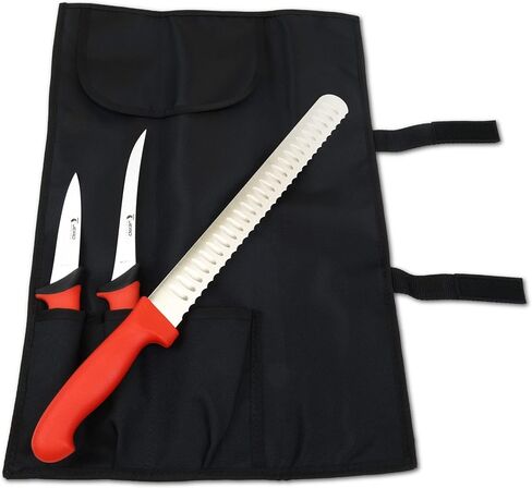 Jero 4 Piece P3 Butcher Meat Processing Set, Cimeter, Breaking, and Boning Knives - Includes Mundial Sharpening Steel in Saudi Arabia