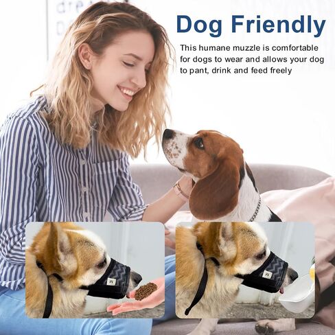 Dog Muzzle, Soft Mesh Muzzle for Small Medium Large Dogs Chihuahua Poodles Beagle Dachshund Corgis Labrador, Puppy Muzzle for Biting Chewing Grooming (Grey, XS-(Snout 5¼"-6")) in Saudi Arabia