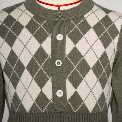 GRACE KARIN Girls Argyle Knit Sweater Dress Long Sleeve Fall Winter Christmas Dresses 6-14​Y in Kuwait