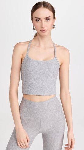 Beyond Yoga Women's Spacedye Slim Racerback Cropped Tank Top Orchid Blossom Heather X-Small in Saudi Arabia