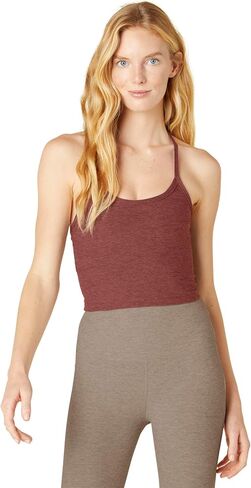 Beyond Yoga Women's Spacedye Slim Racerback Cropped Tank Top Orchid Blossom Heather X-Small in Saudi Arabia