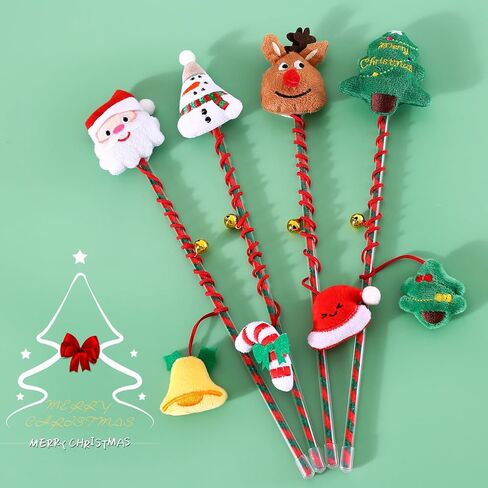 Christmas Cat Wand Toy for Cats, Xmas Cat Gift Box, Interactive Kitten Toys for Indoor Cats, Cat Feather Toys with Bell for Christmas (Santa Claus) in Saudi Arabia