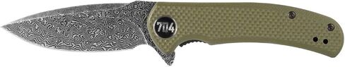 704 Gear Urban Ranger Lite | Green with Damascus Steel in Saudi Arabia
