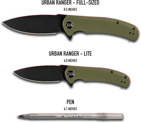 704 Gear Urban Ranger Lite | Green with Damascus Steel in Saudi Arabia