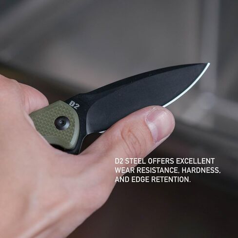 704 Gear Urban Ranger Lite | Green with Damascus Steel in Saudi Arabia