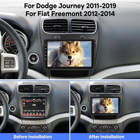 [2G+64G] Car Radio for Dodge Journey 2011-2019 and for Fiat Freemont 2012-2014, 9 inch Touch Screen Android Stereo, HiFi Audio/Carplay/Android Auto/SWC/Bluetooth/WiFi in Saudi Arabia