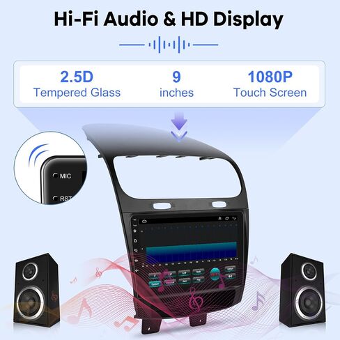 [2G+64G] Car Radio for Dodge Journey 2011-2019 and for Fiat Freemont 2012-2014, 9 inch Touch Screen Android Stereo, HiFi Audio/Carplay/Android Auto/SWC/Bluetooth/WiFi in Saudi Arabia
