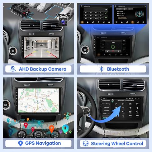 [2G+64G] Car Radio for Dodge Journey 2011-2019 and for Fiat Freemont 2012-2014, 9 inch Touch Screen Android Stereo, HiFi Audio/Carplay/Android Auto/SWC/Bluetooth/WiFi in Saudi Arabia