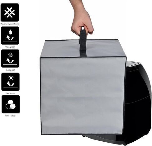 Dust Cover for Air Fryer Waterproof Compatible With CHEFMAN 10 Quart / 12-Quart 6-in-1 RJ38-1 Air Fryer Oven (Black, For 10 Quart) in Saudi Arabia