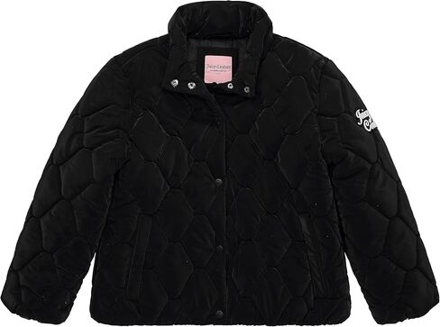 Juicy Couture Hw Flocked Quilted Puffer, PURPL, 7/8 in Kuwait