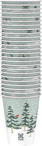 Dixie PerfecTouch (5342DX94) 12 oz Insulated Paper Hot Coffee Cups, Limited Edition Holiday Cups in Winter Fun Designs, 500 Count (20 Packs of 25 Cups) in Kuwait