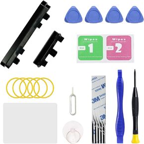 Power On Off Volume Button Key Replacement for Pixel 6 Repair Part, with Toolkit (Black)