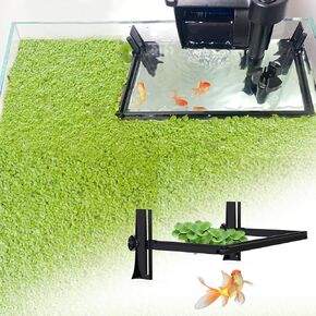 Aquarium Floating Plant Corral, Floating Plant Fence Self Adjusts to Water Level Duckweed Barrier Keeps The Floaters Away from The Filter