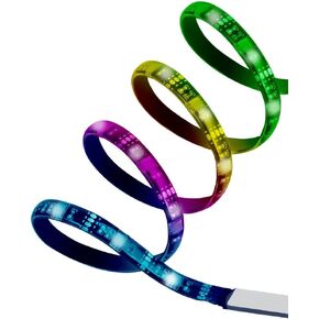 شريط إضاءة خلفي LED من Bytech BYOPCA221BK بطول 15 قدم USB