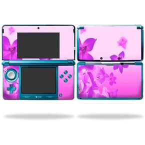 MightySkins Skin Compatible with Nintendo 3DS wrap Sticker Skins Pink Flowers