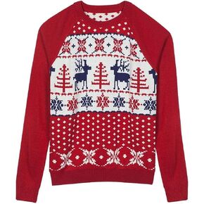 Blueberry Pet Cute Ugly Christmas Sweaters for Women & Men, Ugly Dog Sweater Christmas for Pet Owners, Men's Women's Christmas Sweaters 2024, Holiday Sweaters, Family Matching, Medium