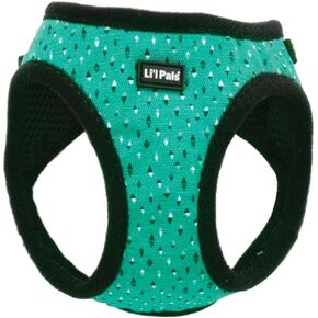 Coastal - سرج الكلاب من القماش من Li'l Pals - ألماس باللون الأزرق المخضر والرمادي - 3/8 بوصة × 10 بوصة - 12 بوصة in Kuwait