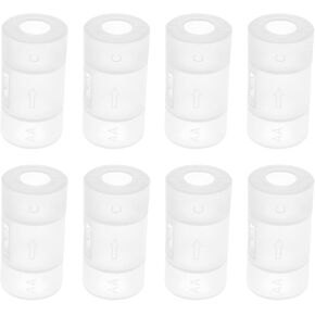ECSiNG 8Pcs Battery Conversion Cartridge Replacement AA to C Size Cell Battery Conversion Adapter Holder Battery Accessories Plastic