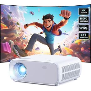 جهاز عرض صغير مزود بتقنية WiFi وBluetooth وجهاز عرض أفلام خارجي بدقة 1080 بكسل وشاشة مقاس 200 بوصة in Kuwait