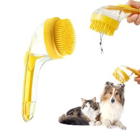 Pet Bath Brush, Dog Bath Brush, Cat Bath Brush, Dog Bath Supplies, Cat Grooming Supplies, Dog Grooming Supplies, Pet Shampoo Dispenses Designed Pet Brush, Pet Bath Massage Brush
