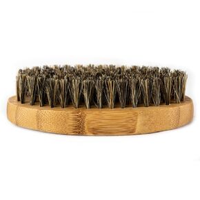 Badass Beard Care 100% Boars Hair Hardwood Frame Black Series Beard Brush For Men with Handle