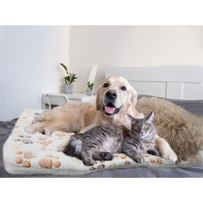 Dog Crate Bed with Calming Dog Pillow for Medium & Large Sized Dog, Fluffy Kennel Mat Machine Washable Dog Crate Furniture for Indoor 27x20inches