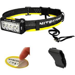 Nitecore HU2000 2000 Lumen Work Headlamp, Compatible with External USB-C Power Sources, with White and Red LEDs for Industrial Maintenance, Search and Rescue Including NitecoreS Sticker
