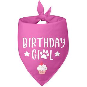 Dog Birthday Bandana Birthday Girl Dog Bandana Pink Dog Bandana Girl Dog Birthday Funny Dog Bandana Birthday Photo Prop Pet Scarf Accessories for Pet Dog Lovers Gifts