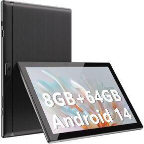 Tablet 10 Inch Tablet, Android 14 Tablets 8GB RAM 64GB ROM 1024GB Expand Tableta 2MP+ 8MP Camera WiFi Tablet Computer 10.1 IN Tablet IPS 10" HD Display 6000mAh Long Battery Life Tabletas (Pink)