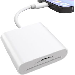 USB C SD Card Reader for iPhone 15 16/iPad/MacBook/Mac,USB C to Micro SD TF Memory Card Reader,USB-C/TypeC High-Speed Trail Camera Viewer Memory Card Reader,Plug and Play for Samsung Android