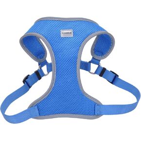 Coastal Pet Comfort Soft Reflective Wrap Adjustable Dog Harness - No-Pull Dog Harness for Small & Large Dogs - Blue Lagoon - 1" x 28"–36"